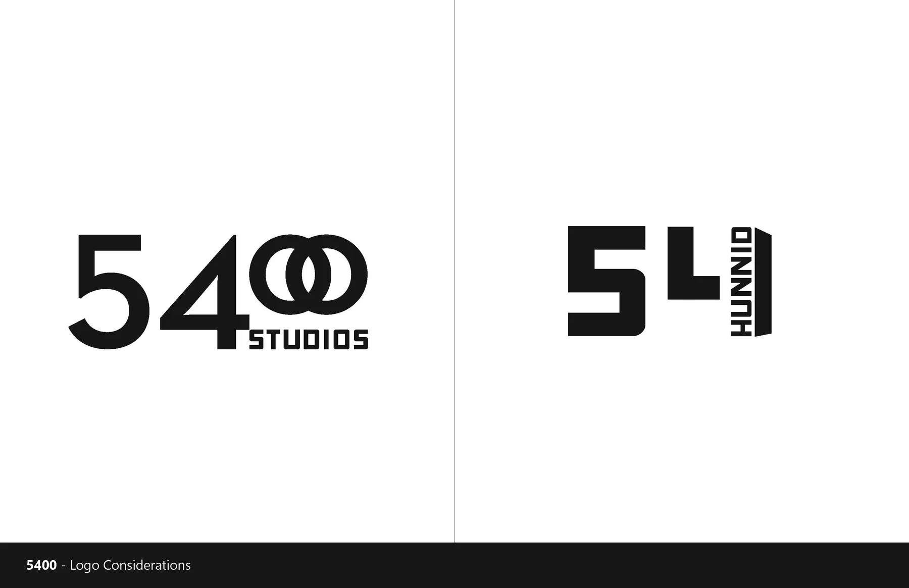 Compact arrangements of the 54 Hundred studio name