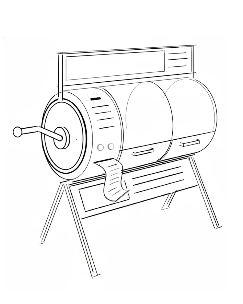 Eggs in the Basket refined concept sketch with integrated controls