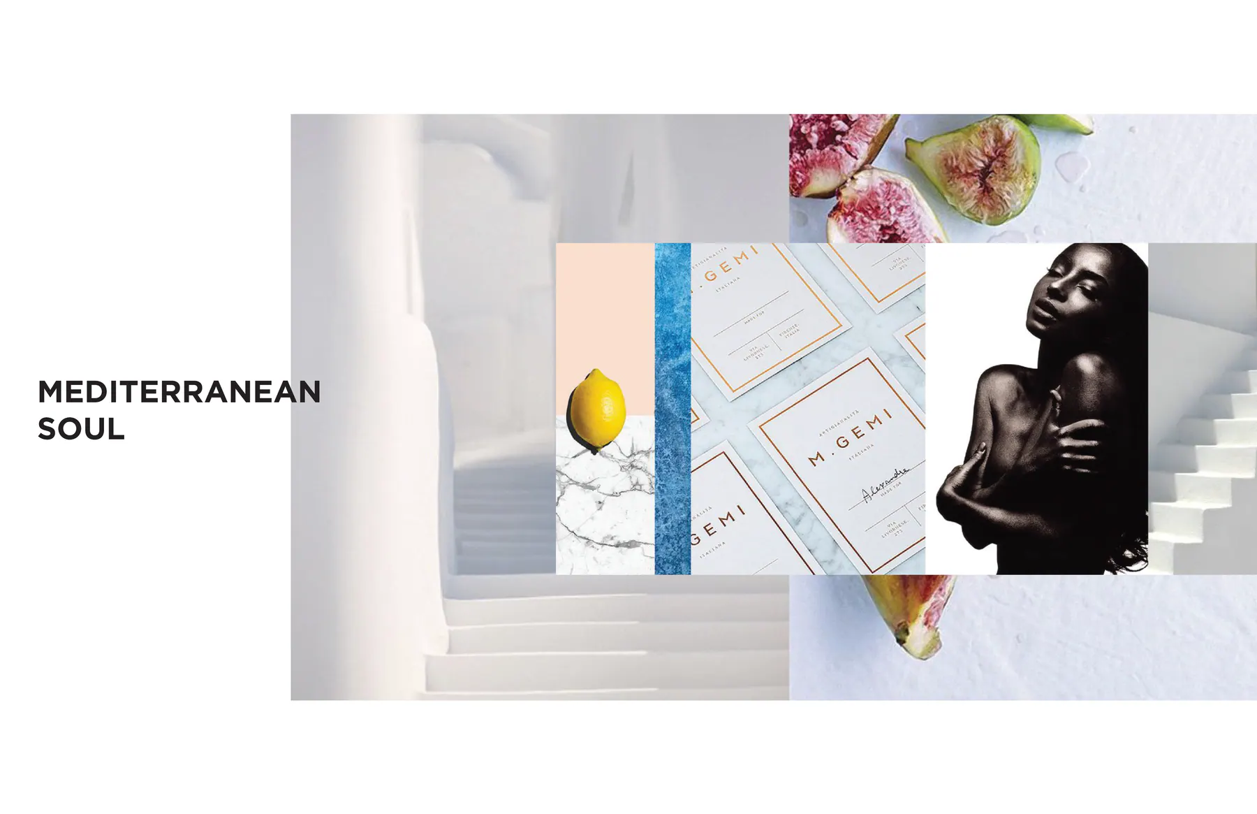Mediterranean Soul visual direction board for Chobani packaging