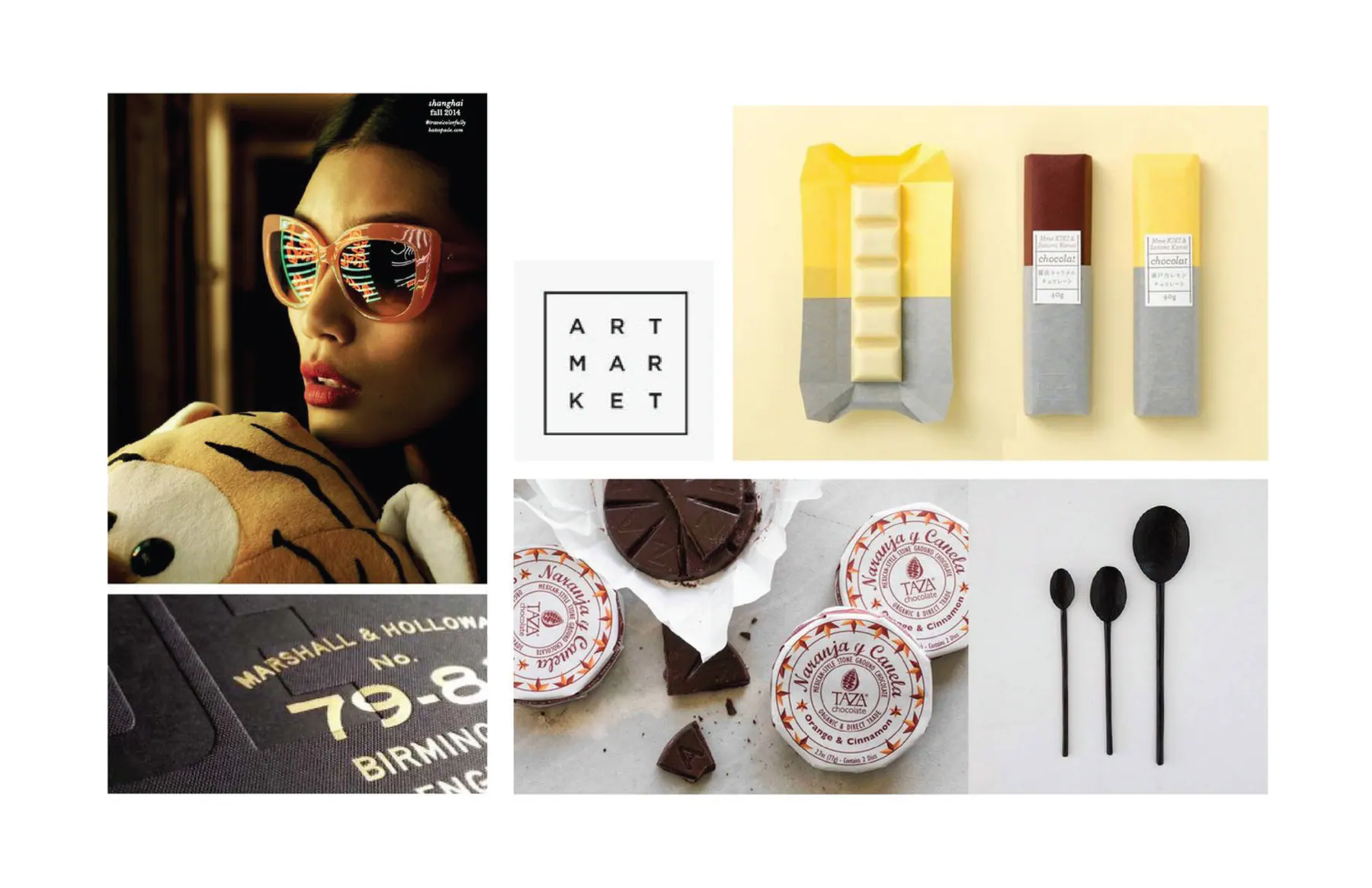 Premium retail and tableware references for the Chobani indulgence direction