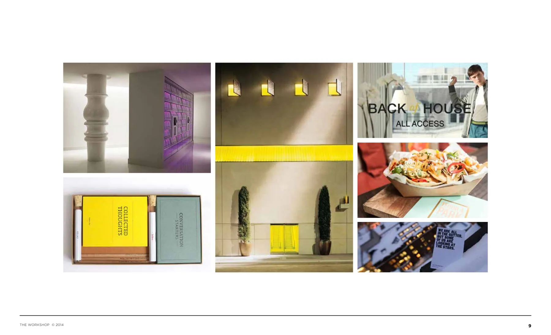 Morgans brand context showing the visual inconsistency and opportunity across existing communications