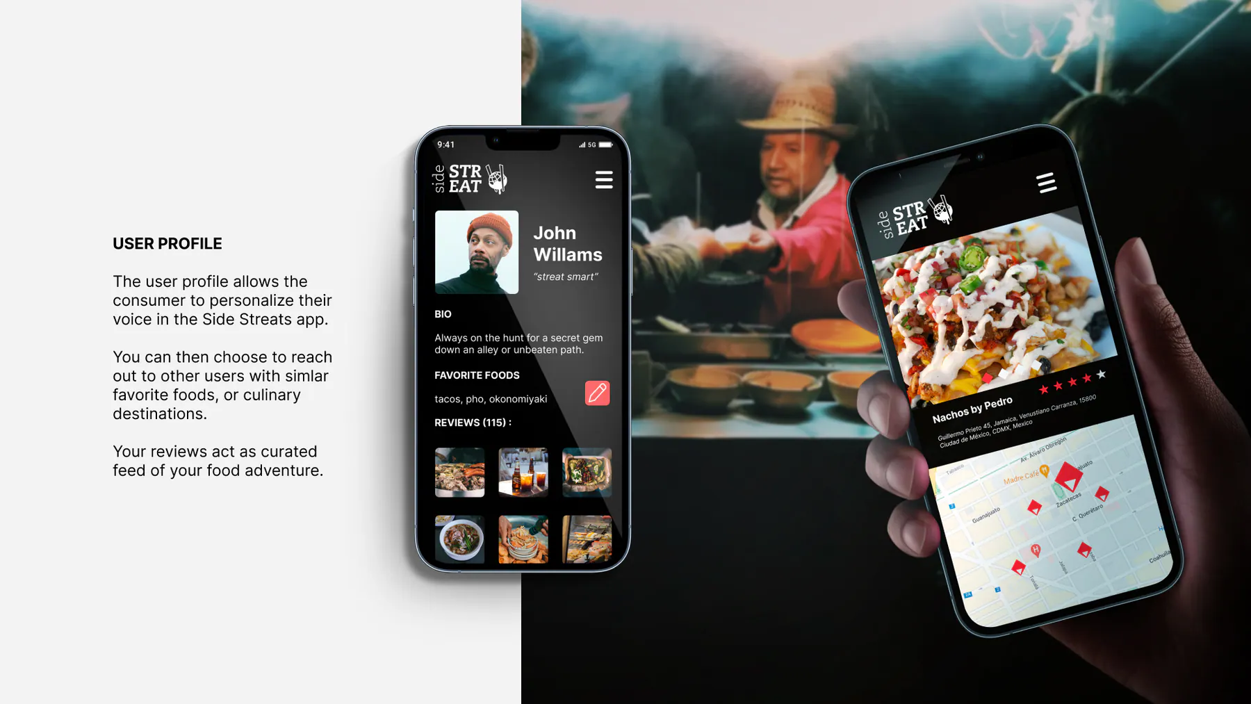 SideStreat user profile and community-driven review activity