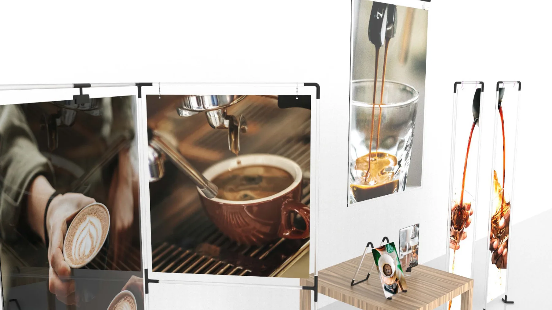Retail display application in the Structure VGS concept presentation