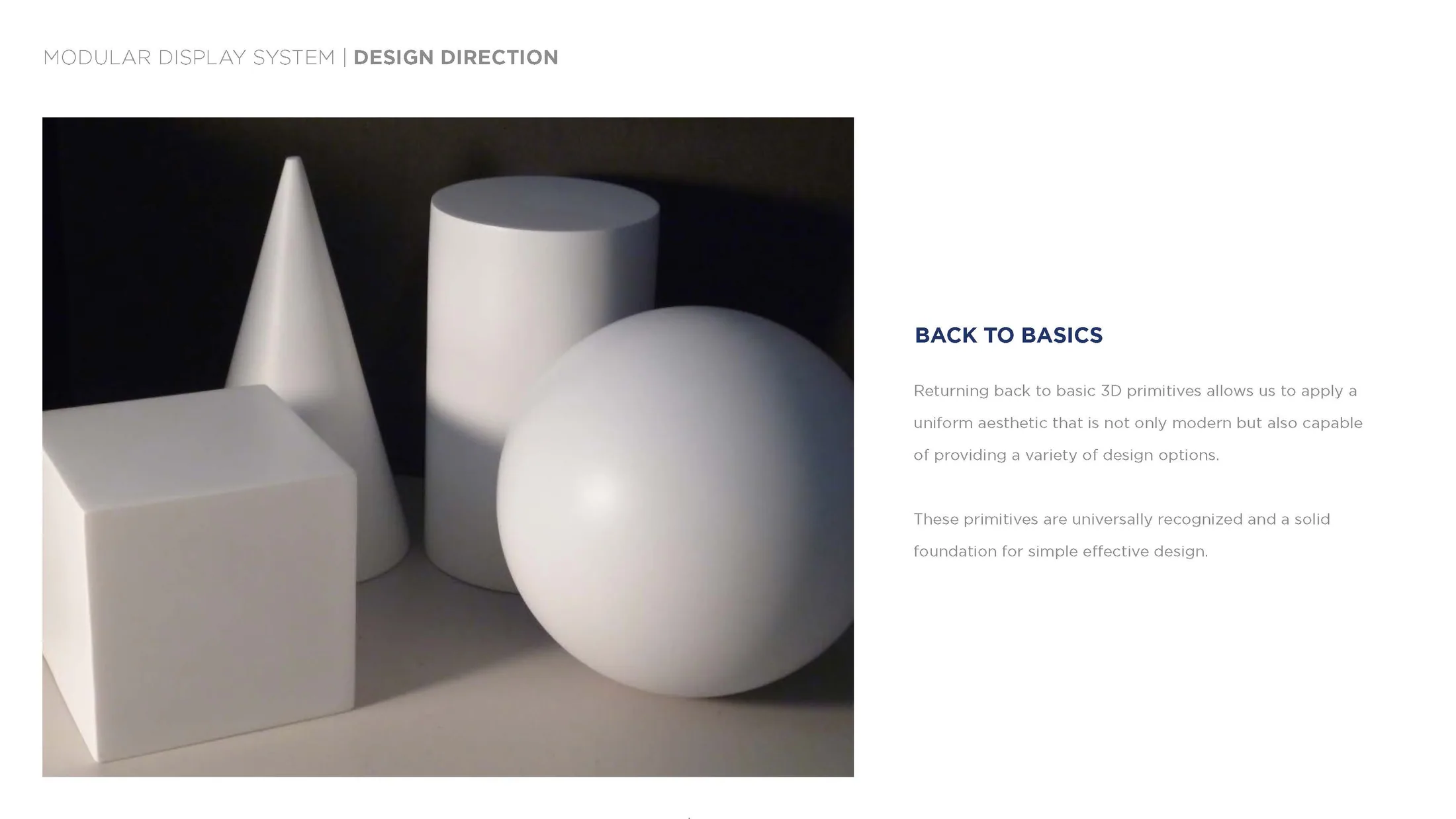 Early design direction in the Structure VGS concept presentation
