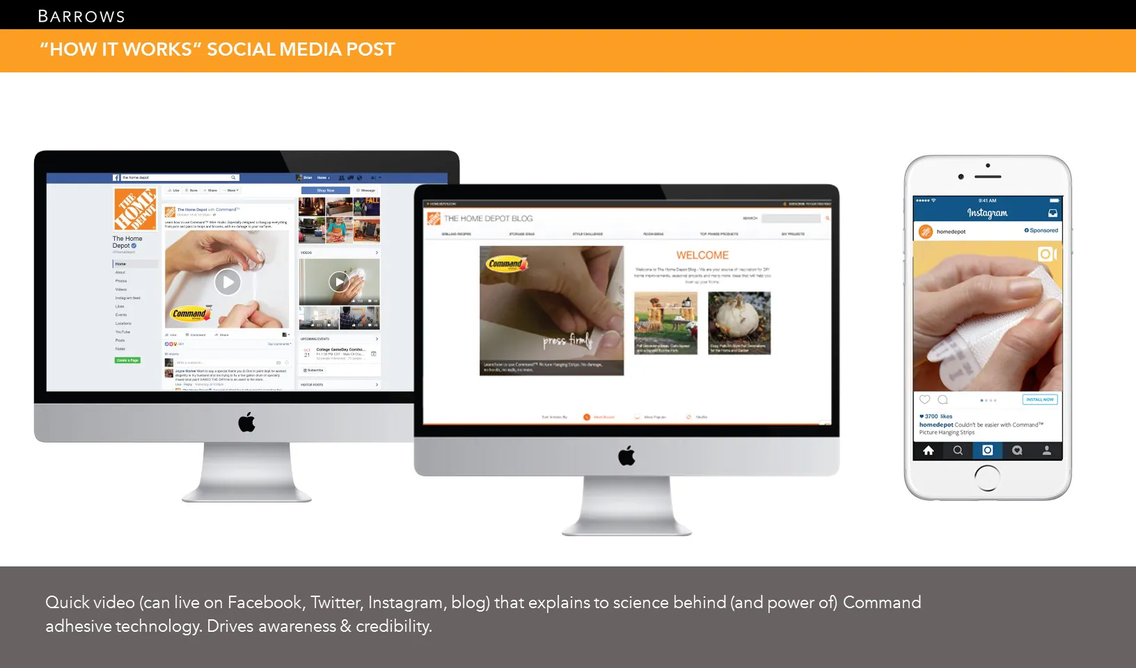 Command how-to content concepts across desktop, mobile, and project-led video